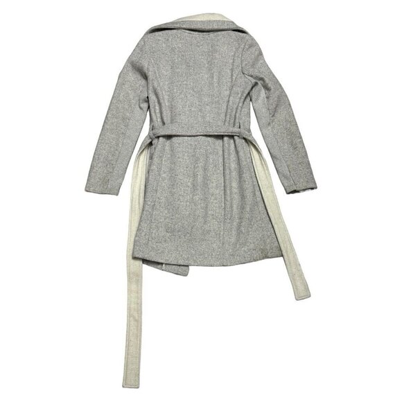 BCBG Generation WOOL Blend Luxury Designer Trench Pea Coat Womens XS - Picture 3 of 7